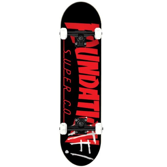 Foundation 8.0 Thrasher Black Komple Kaykay 1 Foundation 8.0 Thrasher Black Komple Kaykay