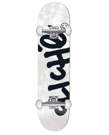 Cliche 8.5 Handwritten White Skateboard Kaykay