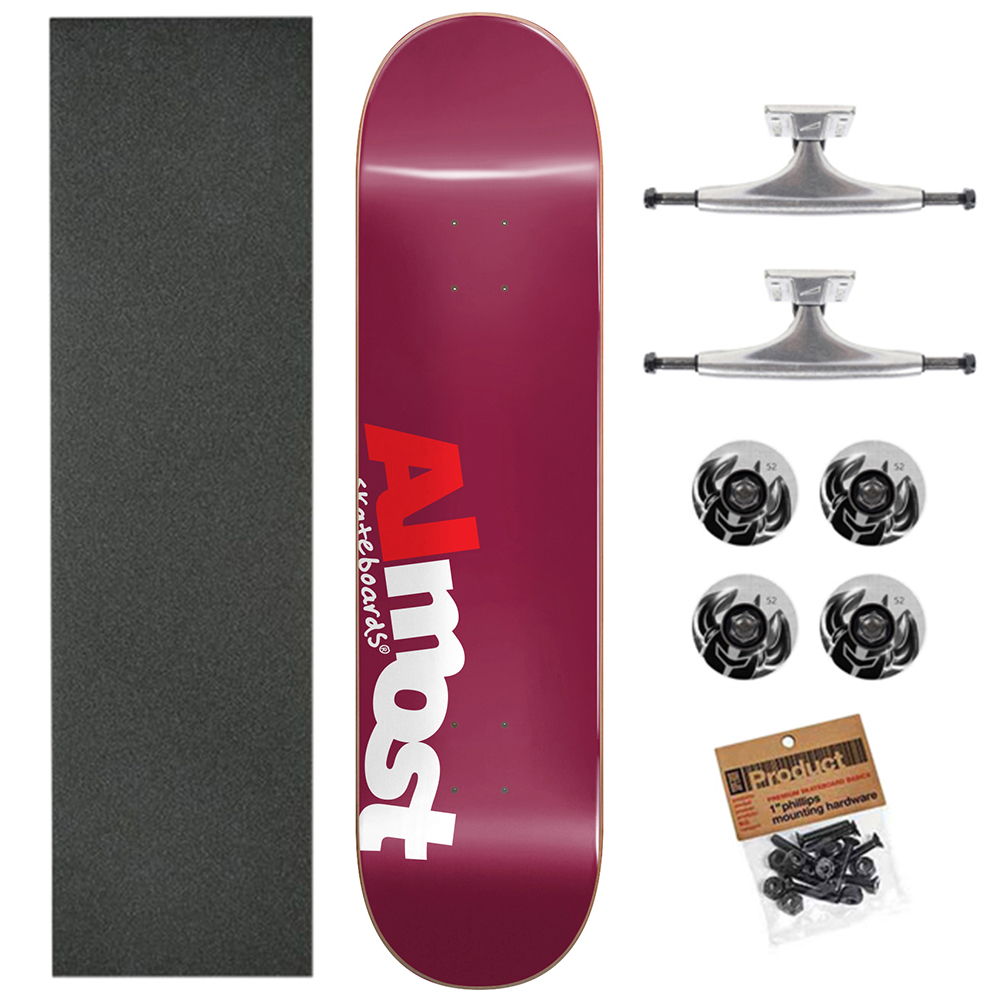 Almost 8,0 Most Burgundy HYB TD Skateboard Kaykay 1 Almost 8,0 Most Burgundy HYB TD Skateboard Kaykay
