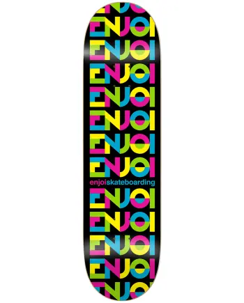 Enjoi 8.5 All Caps Black Hyb Skateboard Deck