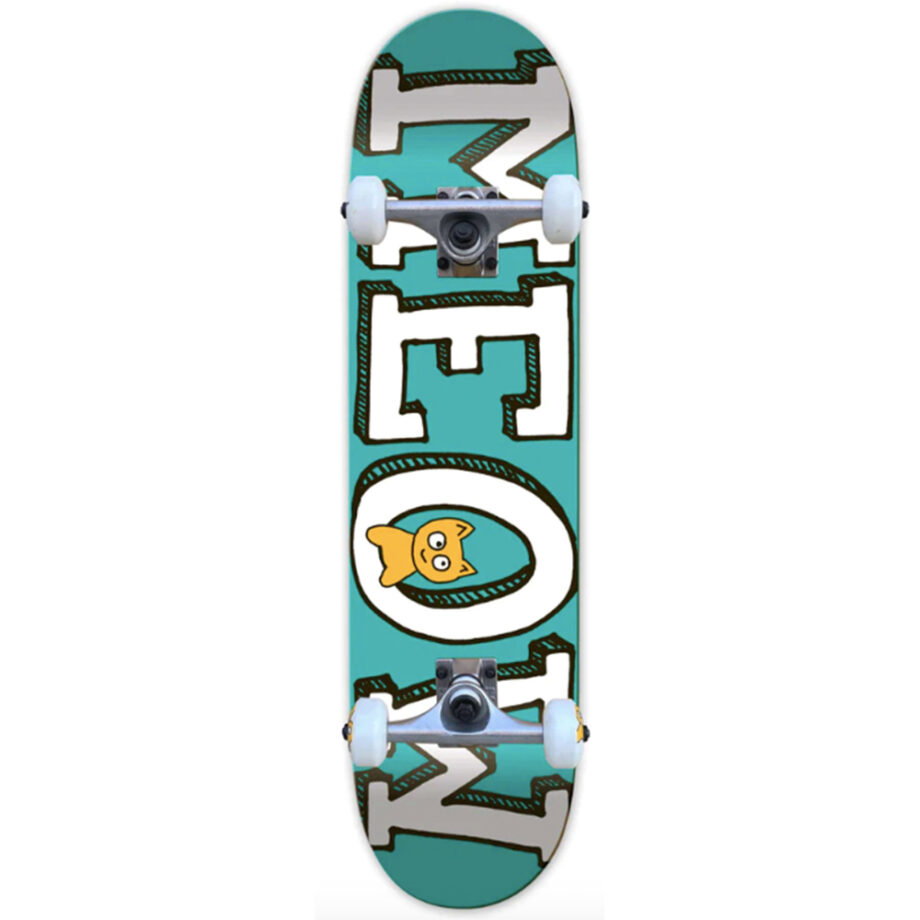 Meow 8.0 Logo Teal Skateboard Kaykay