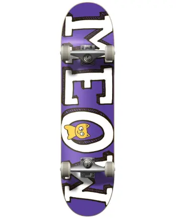 Meow 8.25 Logo Purple Skateboard Kaykay