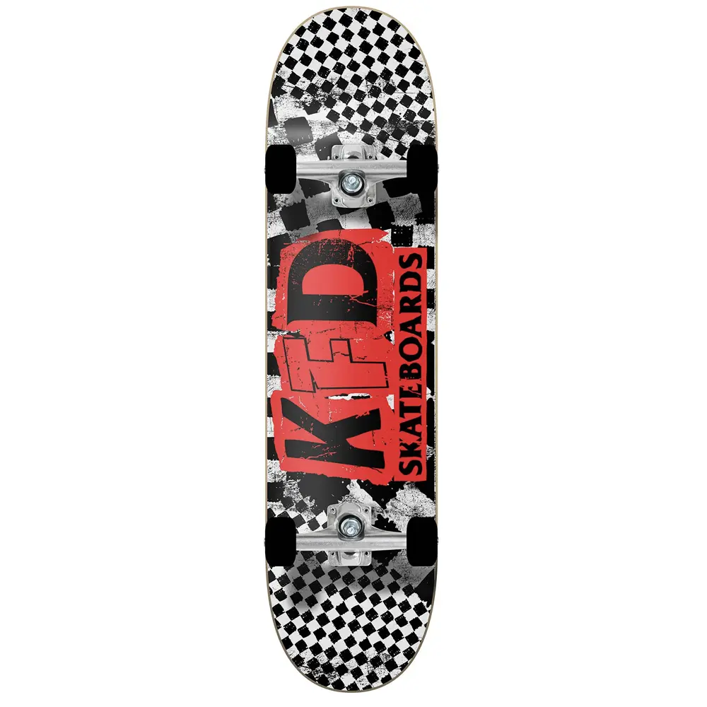 KFD 8.0 Checker Ransom Young Gunz White Skateboard Kaykay | SBC Spor