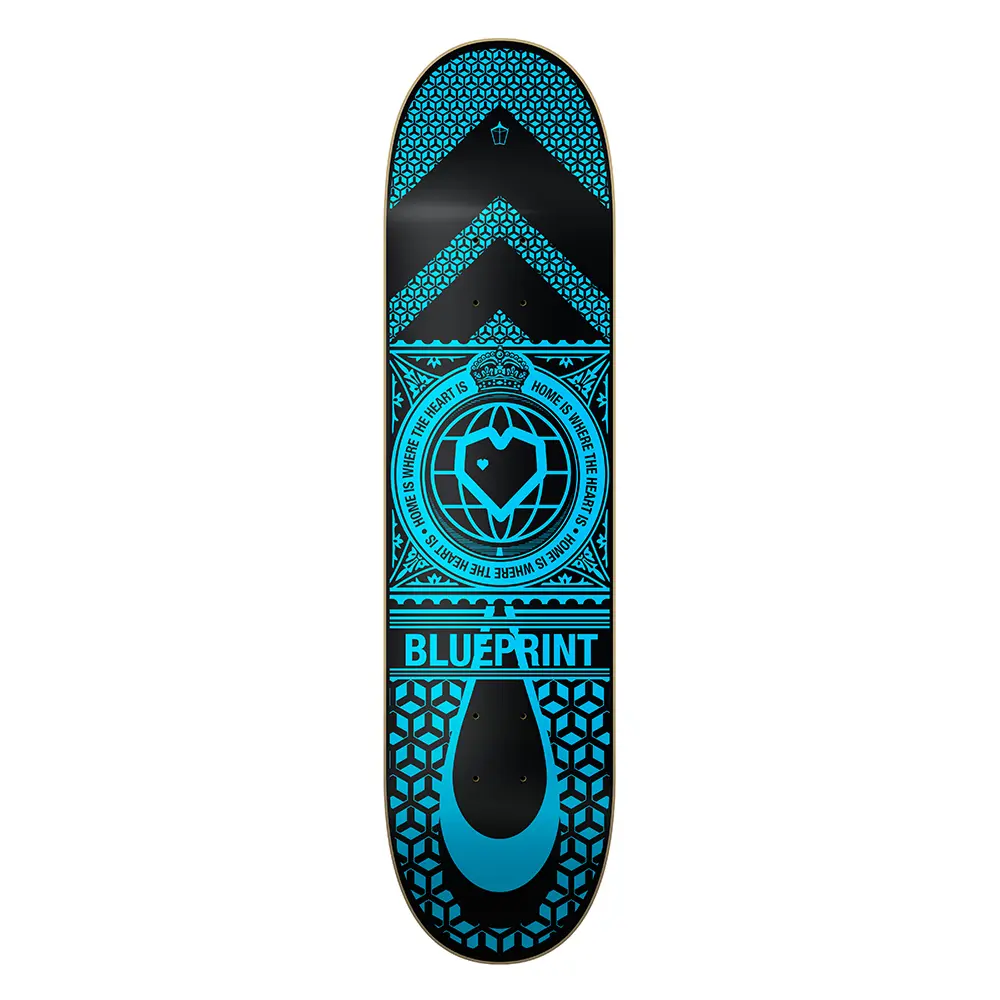 BluePrint 8.25 Home Heart Black Blue Deck Kaykay Tahtası
