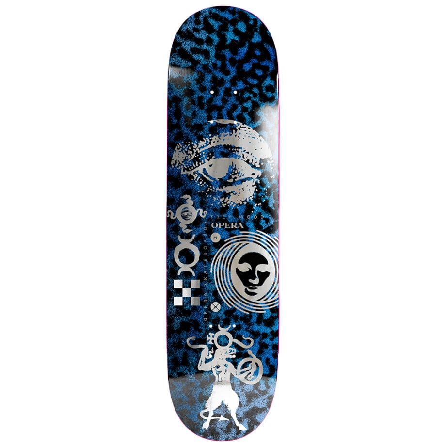 Opera 8.25 Trey Wood Textured Ex7 Blue Deck Kaykay Tahtası