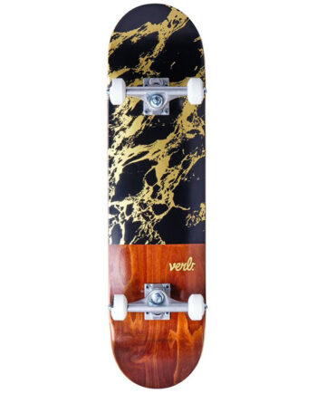 Verb 8.0 Marble Dip Black Gold Skateboard Kaykay