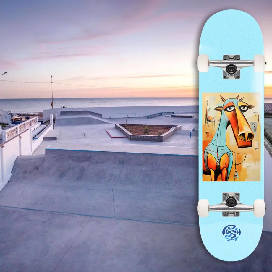 Push 8.5 Tunisia MLSL Blue Skateboard Kaykay - SBC Spor