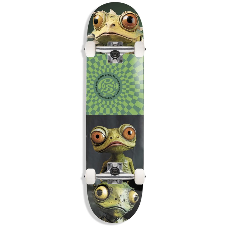 Push 8.0 Gecko FP Green Skateboard Kaykay