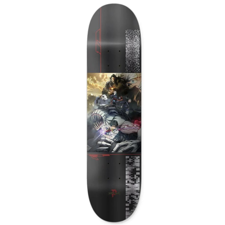 Primitive 8.25 Jujutsu Cursed Tea Black Deck Kaykay Tahtası