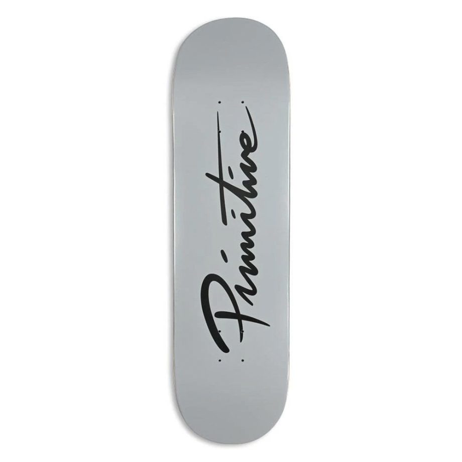 Primitive 8.38 Nuevo Script Core Grey Deck Kaykay Tahtası