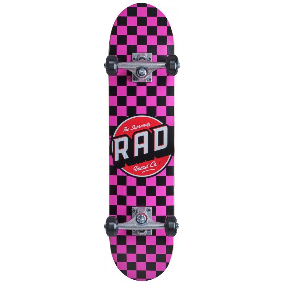 Rad 7.5 Dude Crew Powder Pink Skateboard Kaykay