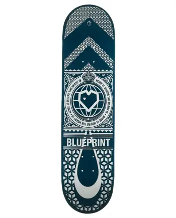 BluePrint 8.0 Home Heart Navy Silver Deck Kaykay Tahtası