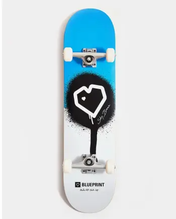 BluePrint 8.0 Sky Brown x MLSL Collab Guest Blue White Skateboard Kaykay