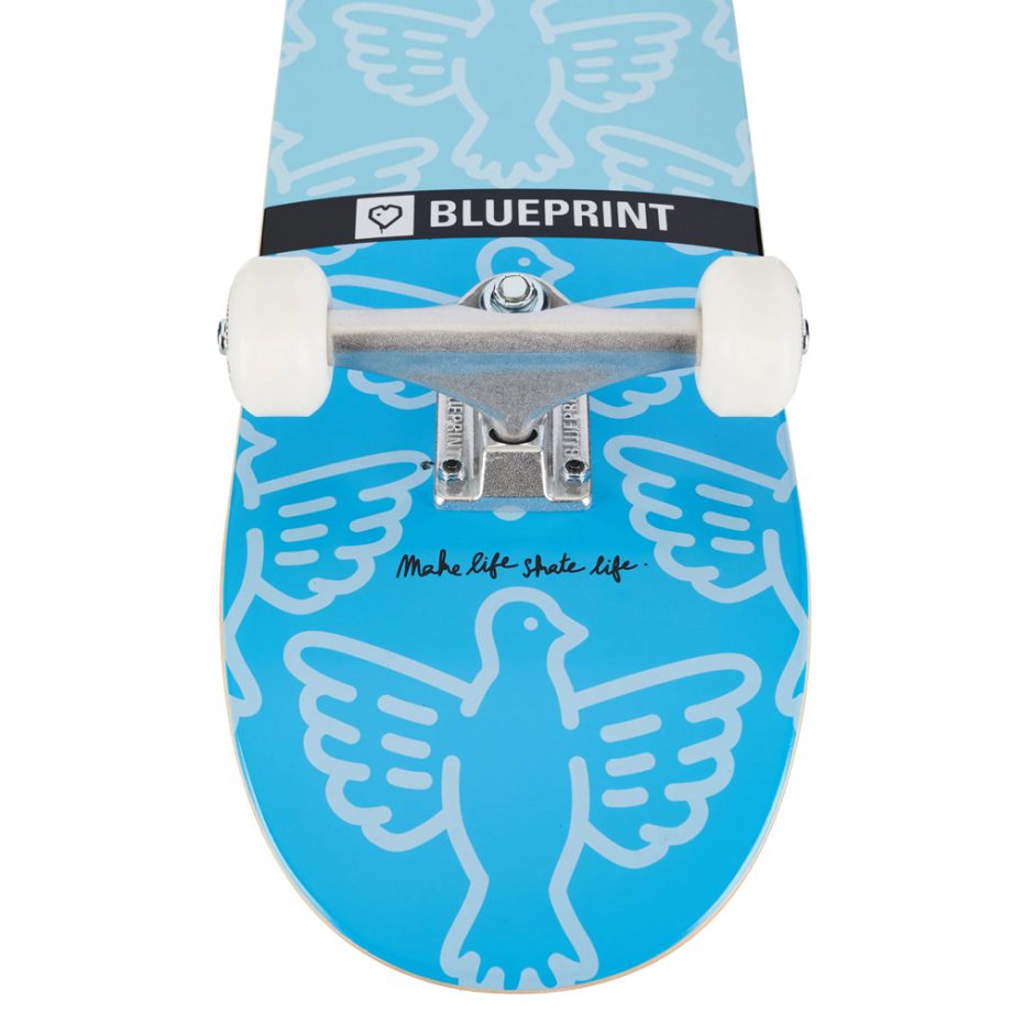 BluePrint 7.75 Sky Brown Bird Blue Skateboard Kaykay