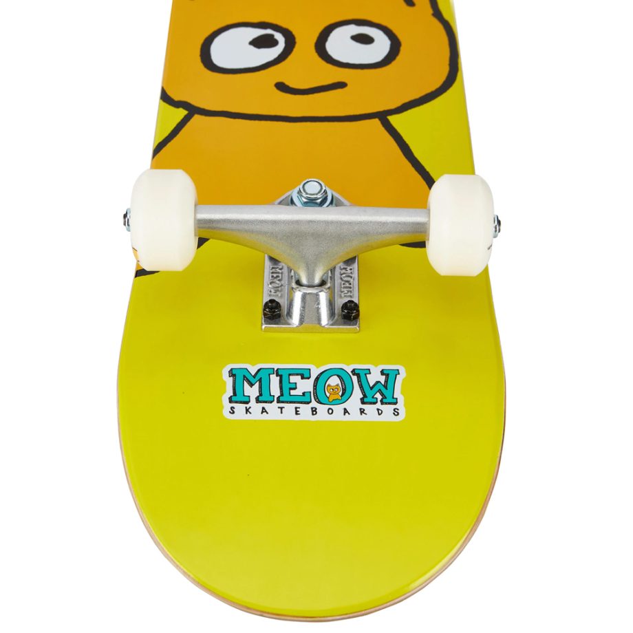 Meow 7.75 Big Cat Yellow Skateboard Kaykay