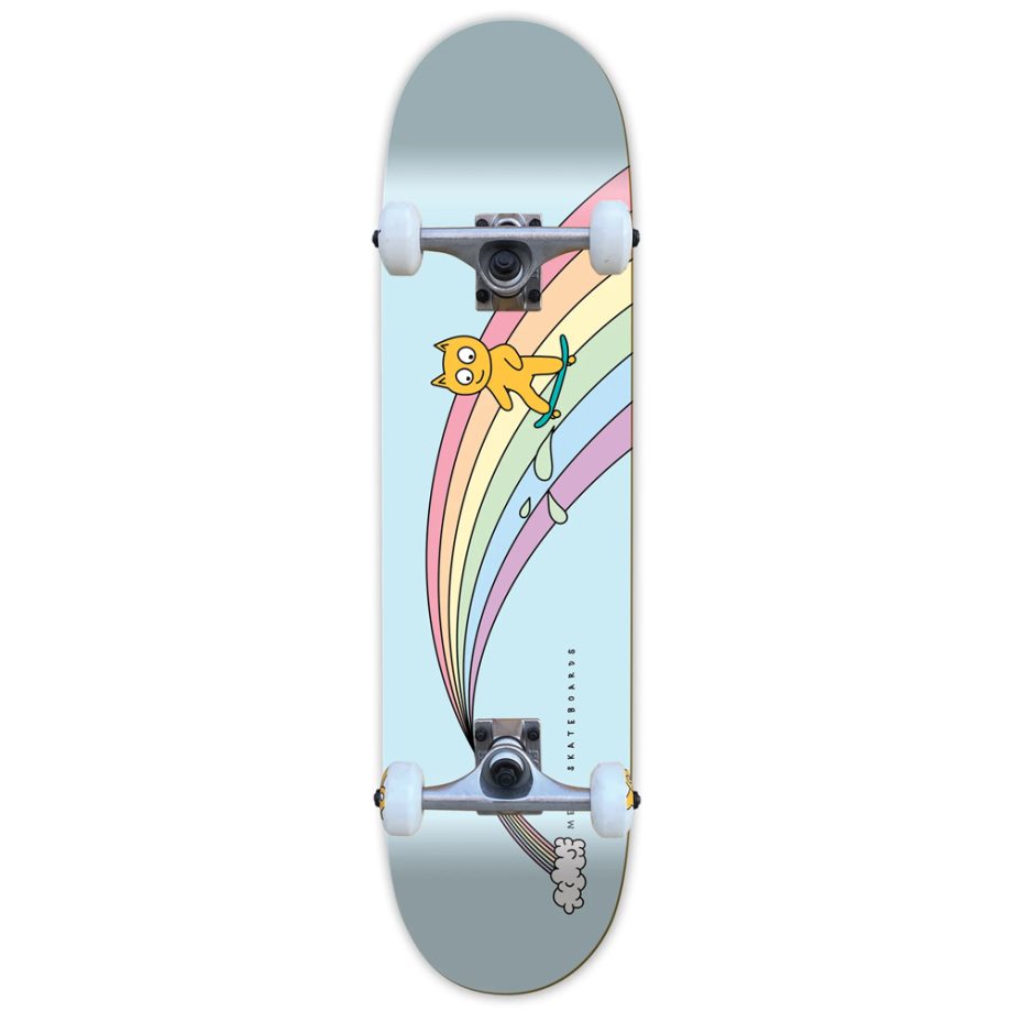 Meow 8.0 Over The Rainbow Blue Skateboard Kaykay