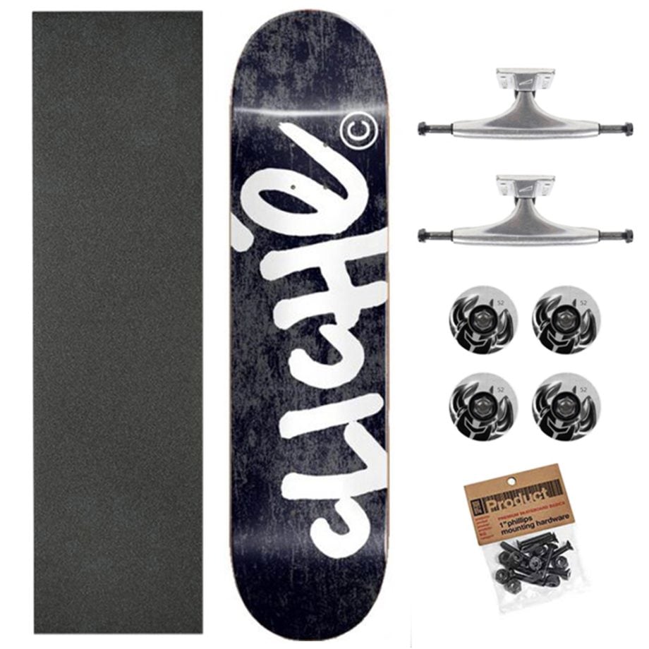 Cliche 8,0 Handwritten Black Ulti Skateboard Kaykay