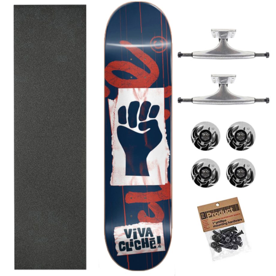 Cliche 8,25 Viva Blue Red Ulti Skateboard Kaykay