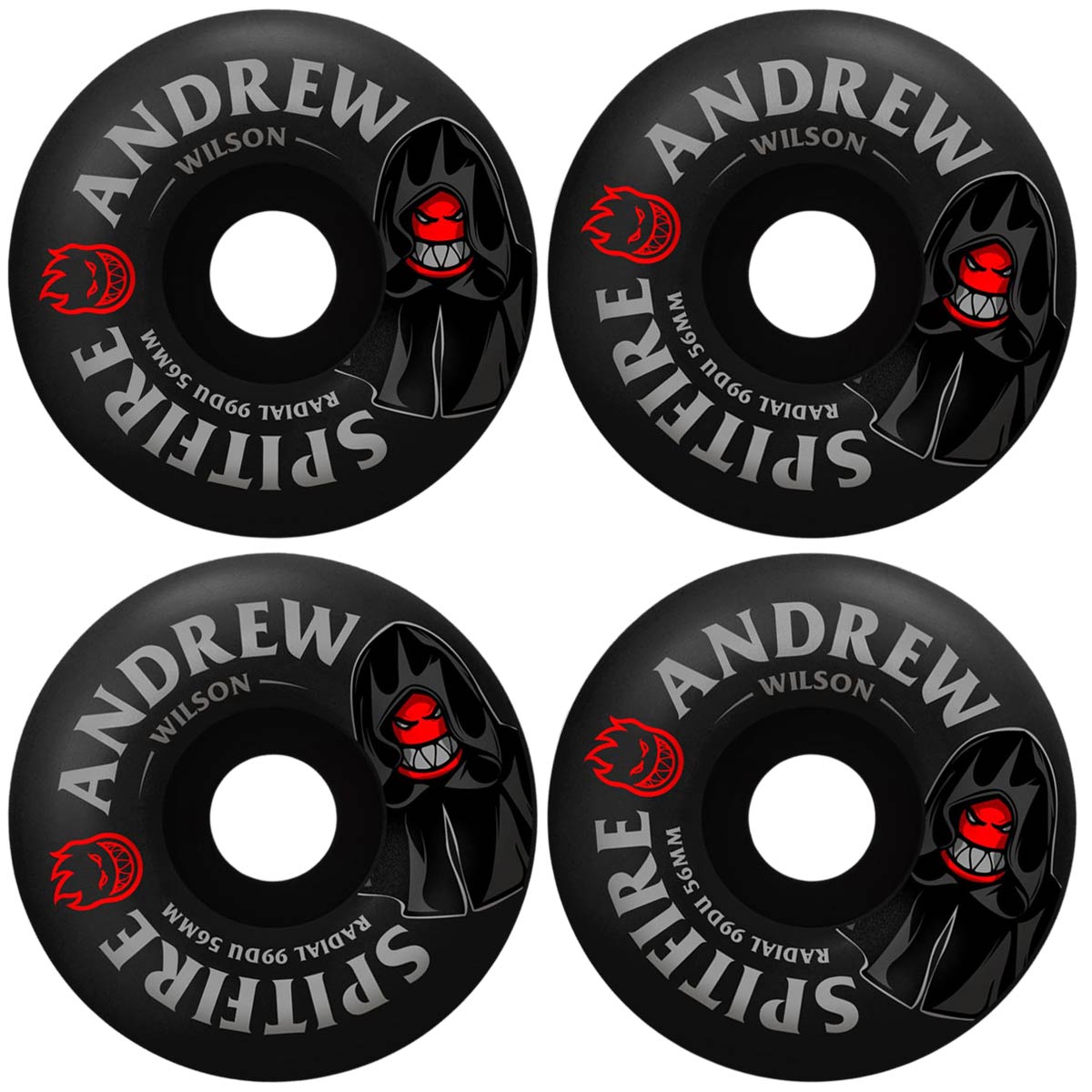 Spitfire F4 99 Wilson Burn Squad Conical 56 mm Tekerlek Seti