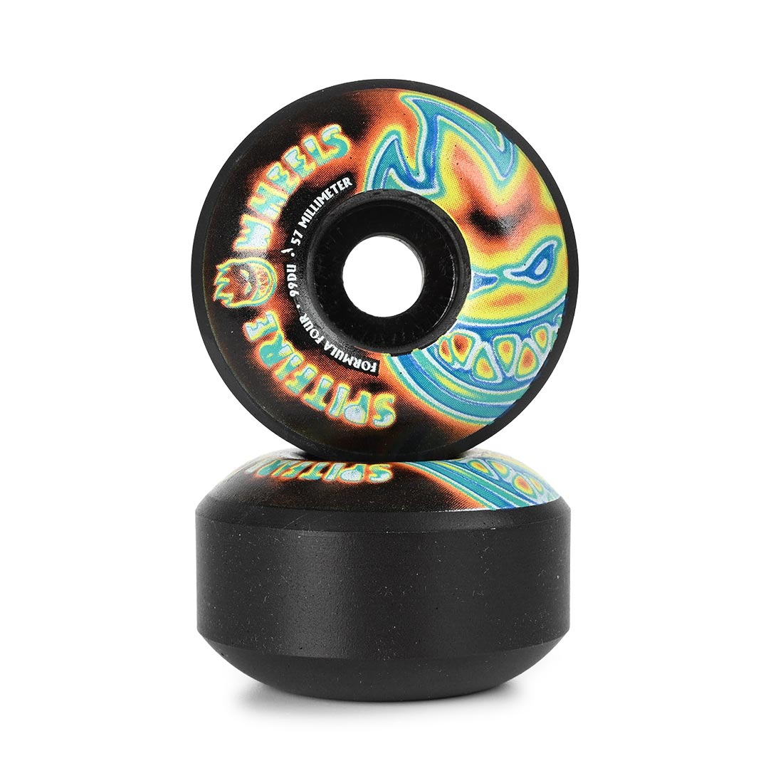 Spitfire F4 99 Radioactive Black Classic 57 mm Tekerlek Seti