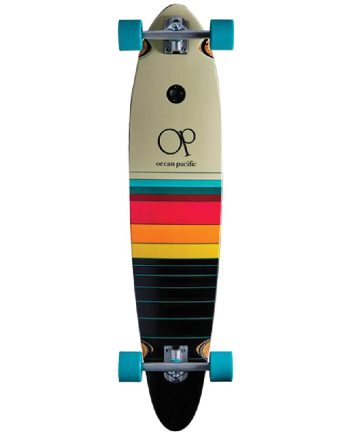 Ocean Pacific 40’’ Swell Off White Black Pin Tail Longboard