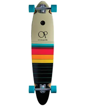 Ocean Pacific 40’’ Swell Off White Black Pin Tail Longboard