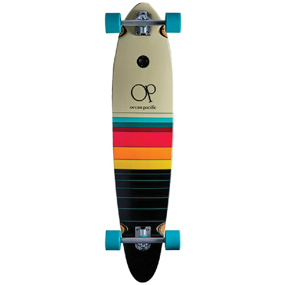 Ocean Pacific 40’’ Swell Off White Black Pin Tail Longboard