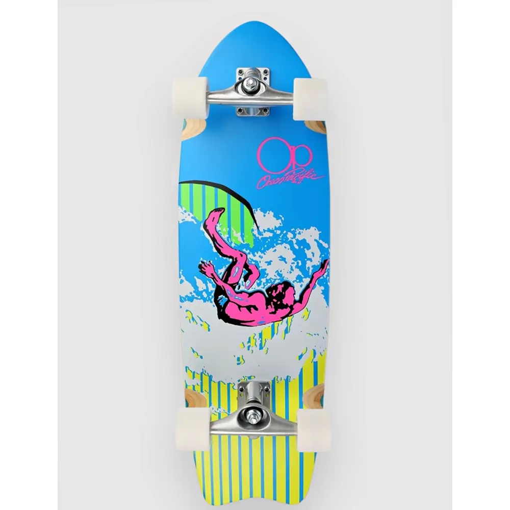 Ocean Pacific 32” Crest Blue Yellow Surf Skate | SBC Spor
