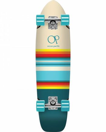 Ocean Pacific 31’’ Swell Off White Teal Cruiser Longboard