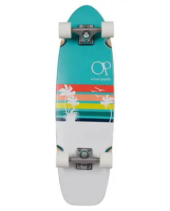 Ocean Pacific 30’’ Sunset Teal White Cruiser Longboard