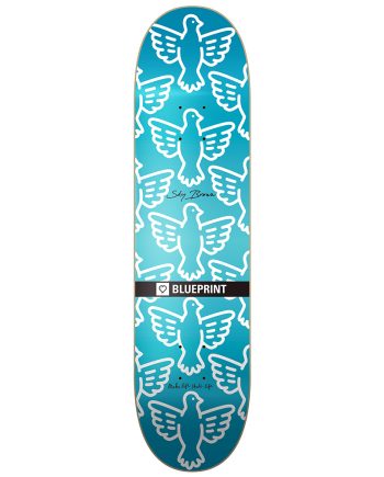 BluePrint 8.25 Sky Brown x MLSL Collab Bird Blue Fade Deck Kaykay Tahtası