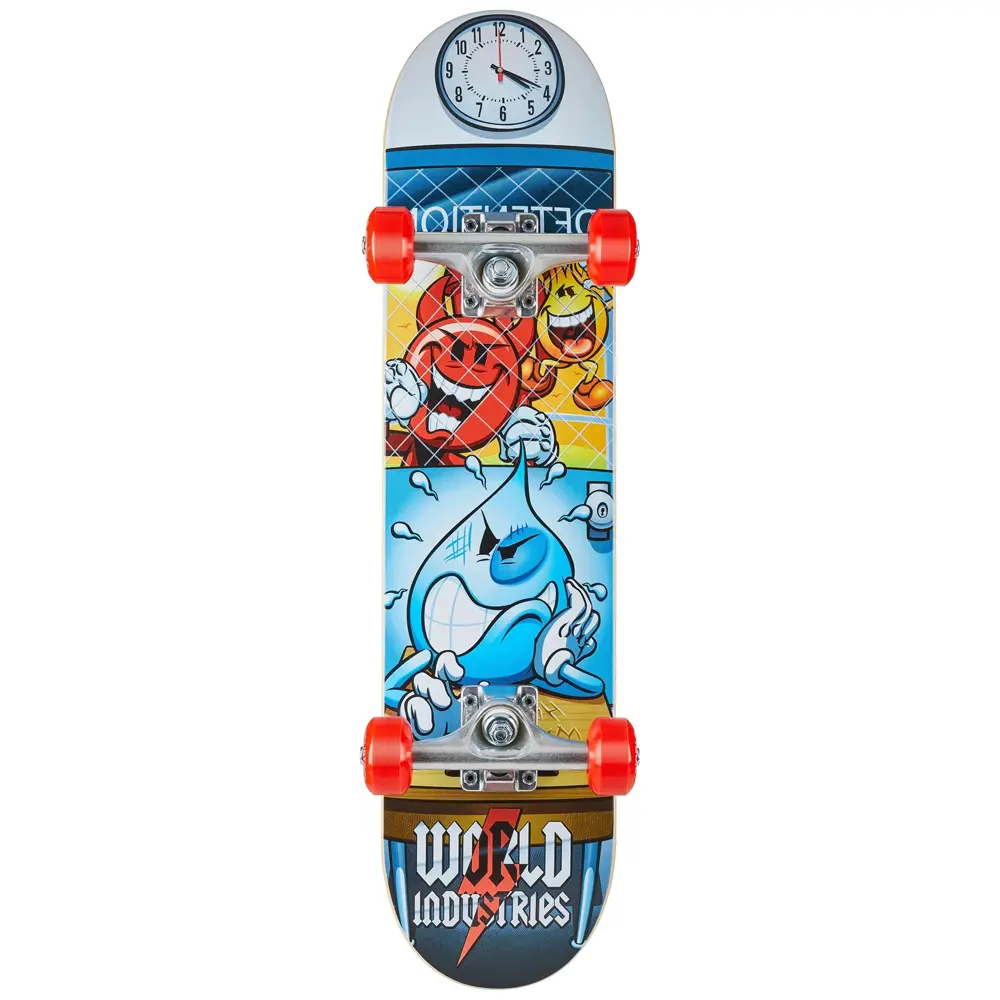 ミュージシャン LIMITED EDITION 'WORLD GONE MAD' SK8Deck World Industries 8.0 Detention Multi Skateboard Kaykay | SBC Spor