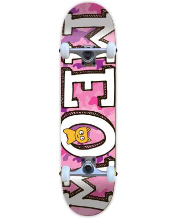 Meow 7.5 Logo Camo Pink Skateboard Kaykay