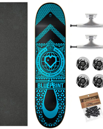 BluePrint 8.25 Home Heart Black Blue Ulti Skateboard Kaykay