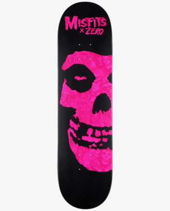 Zero 8.25  Misfits Fiend Skull Collage Pink Deck Kaykay Tahtası