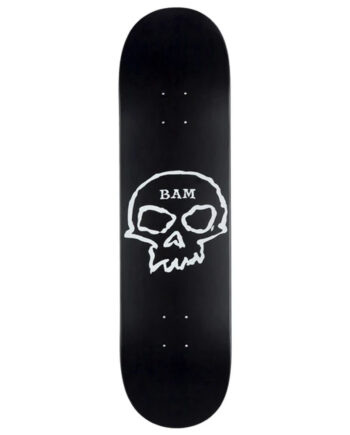 Zero 8.25 Team x BAM Single Skull Black Deck Kaykay Tahtası