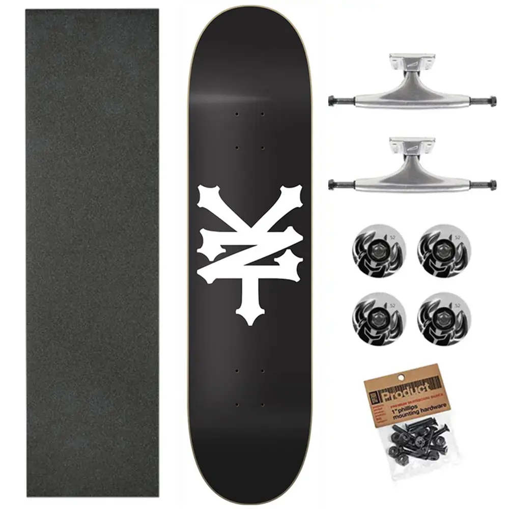 Zoo York 8.5 95 Crackerjack Black White Ulti Skateboard Kaykay
