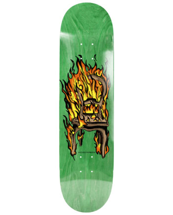 Jacuzzi 8.25 Chair on Fire Twin Tail art EX7 Green Deck Kaykay Tahtası