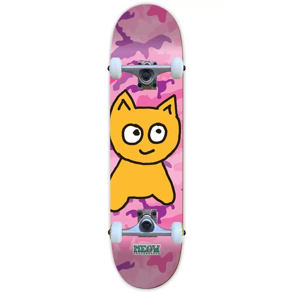 Meow 7.5 Big Cat Camo Pink Skateboard Kaykay 1 Meow 7.5 Big Cat Camo Pink Skateboard Kaykay