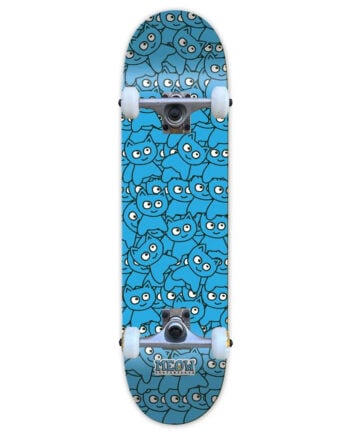 Meow 8.25 Sticker Pile Complete CMYK Cyan Skateboard Kaykay