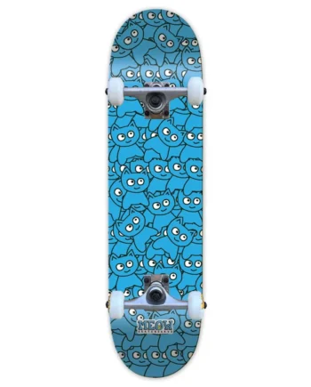 Meow 8.25 Sticker Pile Complete CMYK Cyan Skateboard Kaykay