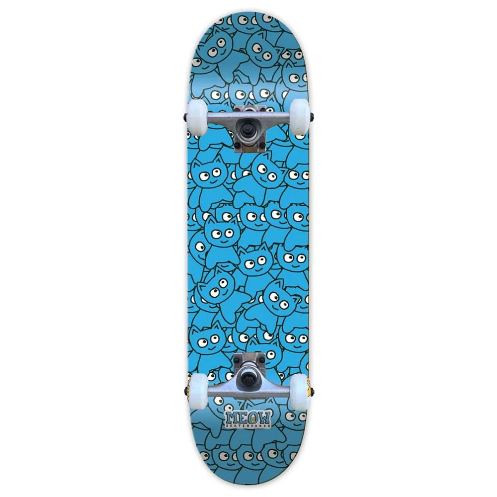 Meow 8.25 Sticker Pile Complete CMYK Cyan Skateboard Kaykay 1 Meow 8.25 Sticker Pile Complete CMYK Cyan Skateboard Kaykay