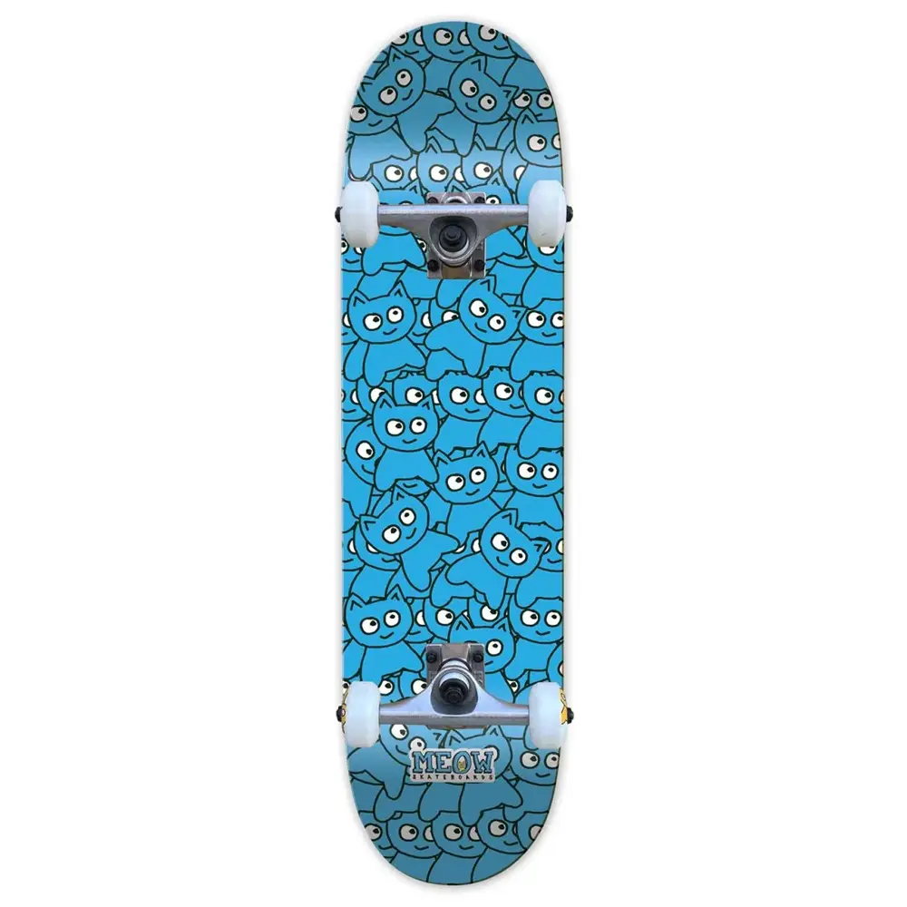 Meow 8.25 Sticker Pile Complete CMYK Cyan Skateboard Kaykay 1 Meow 8.25 Sticker Pile Complete CMYK Cyan Skateboard Kaykay