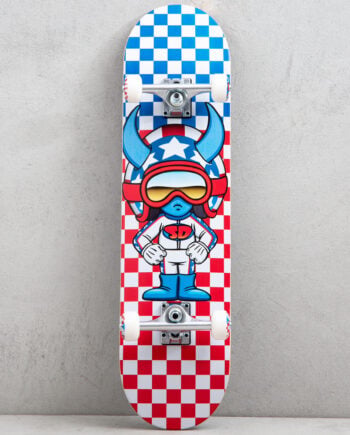 Speed Demons 8.0 Stars Red White Blue Skateboard Kaykay