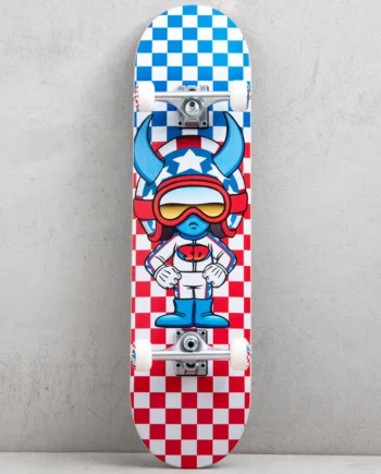 Speed Demons 8.0 Stars Red White Blue Skateboard Kaykay
