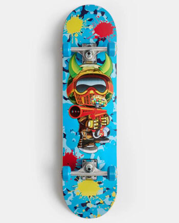 Speed Demons 8.0 Paintballer Complete Blue Camo Skateboard Kaykay