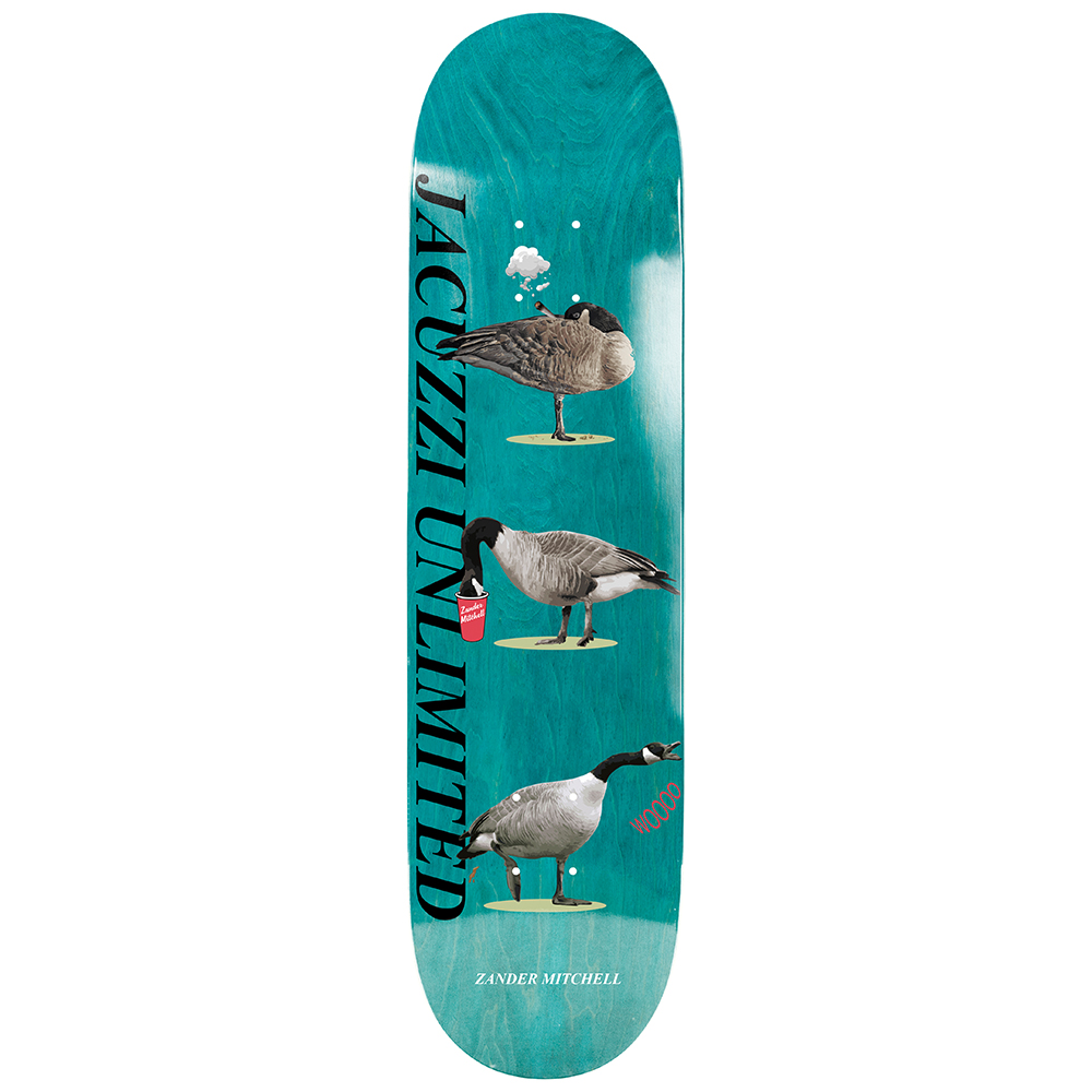 Jacuzzi 8.25 Zander Mitchell Geese EX7 Teal Deck Kaykay Tahtası 1 Jacuzzi 8.25 Zander Mitchell Geese EX7 Teal Deck Kaykay Tahtası