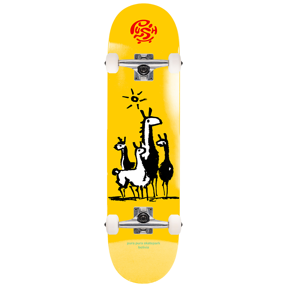 Push 8.5 Bolivia MLSL Yellow Skateboard Kaykay 1 Push 8.5 Bolivia MLSL Yellow Skateboard Kaykay