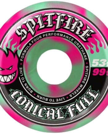 Spitfire F4 99 Conical Full Teal Pink Swirl 53mm Tekerlek Seti